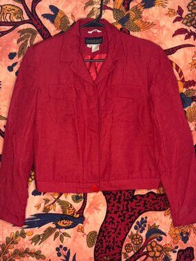 Vintage Red Herman Geist Cropped Jacket